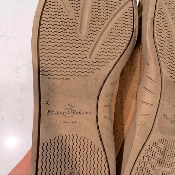 TOMMY BAHAMA Suede Tan Leather Slip On Loafer Size 11.5 - Picture 12 of 13